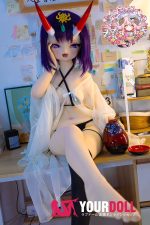 CroissantDoll(羊角社Doll) #BR01 132cm-大胸 手描きメイク シリコンヘッド ホワイト肌 肉食系 八重歯 コスプレ系 アニメドール - 画像 (4)
