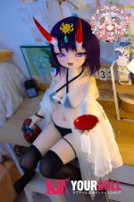 CroissantDoll(羊角社Doll) #BR01 132cm-大胸 手描きメイク シリコンヘッド ホワイト肌 肉食系 八重歯 コスプレ系 アニメドール - 画像 (3)