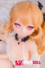 CroissantDoll(羊角社Doll) #B06 141cm デカールメイク ビニール製のヘッド ホワイト肌 貧乳 サキュバス姉妹 同じ服購入可 アニメドール 新品 - 画像 (4)