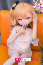 CroissantDoll(羊角社Doll) #B06 141cm デカールメイク ビニール製のヘッド ホワイト肌 貧乳 サキュバス姉妹 同じ服購入可 アニメドール 新品