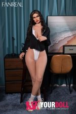 Fanreal Kelly 170cm Gカップ 40kg Tan肌 フルシリコン リアルな肌質感付き 顎機能付き 長身美女 セクシー ラブドール - 画像 (12)