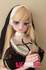 IROKEBIJIN Anna 148cm-巨尻 Lカップ S-TPE製 ボディ選択可  White肌 かわいい 笑い顔 爆乳 アニメドール