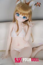 MOZU 黄豆粉 141cm 大胸 画像通りの仕様付き ビニール製のヘッド+TPEボディ 猫娘 愛嬌 癒し アニメドール 新品 - 画像 (7)