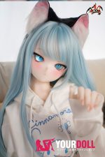 MOZU 薄荷 141cm 大胸 画像通りの仕様付き ビニール製のヘッド+TPEボディ 猫娘 萌え 猫口 アニメドール 新品