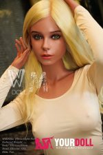 WM Dolls #202 163cm Cカップ フルシリコン 顎機能付き スーパー軽量化 ブラウン肌 ブロンド 細腰 ラブドール 新品 - 画像 (4)