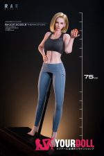 ROSEIDOL Ella 75cm 4.7kg フルシリコン フィギュア コスプレ系 植毛式ヘア&衣装特典付き ヨガウェア - 画像 (6)