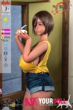 Sankaku Doll 葉月(Haduki) 154cm Mカップ ブラウン肌 片目閉じ エロ 爆乳 コスプレ系 田舎娘 ラブドール 新品 - 画像 (6)