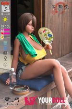 Sankaku Doll 葉月(Haduki) 154cm Mカップ ブラウン肌 片目閉じ エロ 爆乳 コスプレ系 田舎娘 ラブドール 新品 - 画像 (7)
