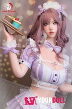 DOLLSENIOR 凛纱(Linsha) 163cm Eカップ ノーマル肌 フルシリコン 顎機能付き メイド 美人 巨乳 ラブドール - 画像 (3)