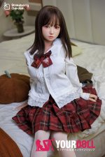Strawberry Garden 白桃 149cm Cカップ フルシリコン 顎機能付き ボディ選択可 楚々 妹系 ラブドール - 画像 (10)