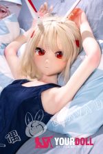 GUAVADOLL F06 146cm Cカップノーマル肌 手描きメイク ビニール製のヘッド 無口 アニメドール