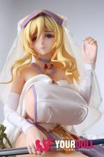 Otaku Doll 65cm 3KG 1穴あり ビニール製のヘッド+シリコンボディ 二種類の顔あり 画像通りの服x2付き 爆乳 聖女 エロ オナホール 予約販売 新品 - 画像 (4)
